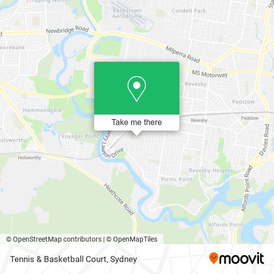 Tennis & Basketball Court map