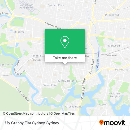 My Granny Flat Sydney map