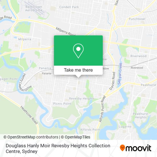 Mapa Douglass Hanly Moir Revesby Heights Collection Centre