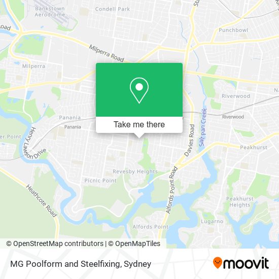 MG Poolform and Steelfixing map
