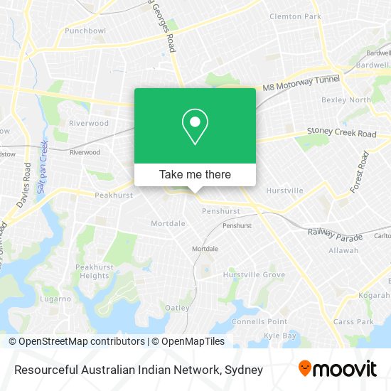 Resourceful Australian Indian Network map