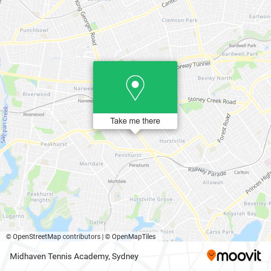 Midhaven Tennis Academy map