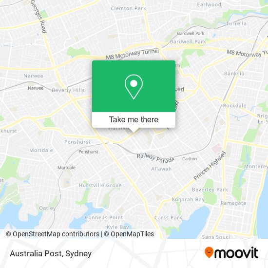 Australia Post map