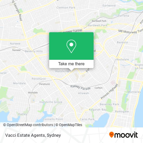 Vacci Estate Agents map