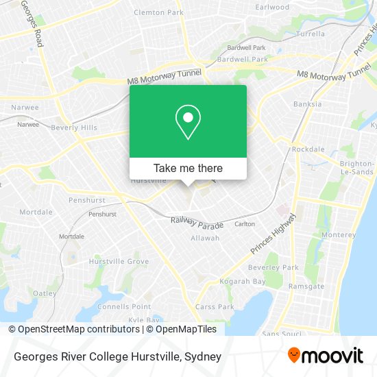 Georges River College Hurstville map