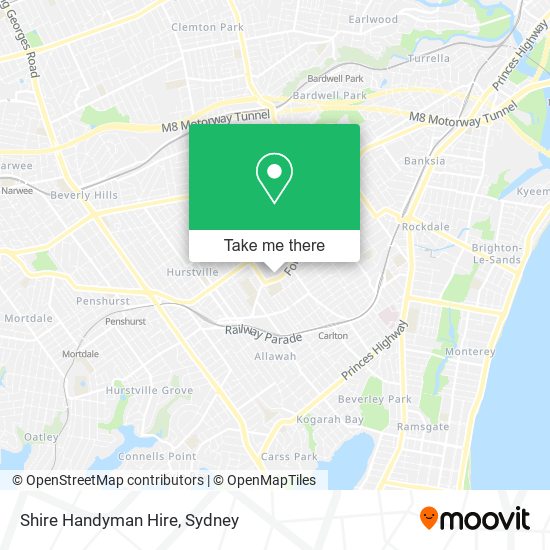 Shire Handyman Hire map