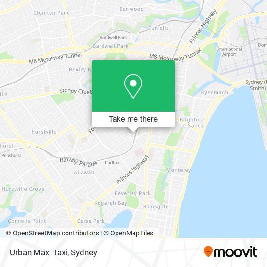 Urban Maxi Taxi map