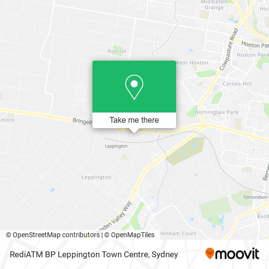 RediATM BP Leppington Town Centre map