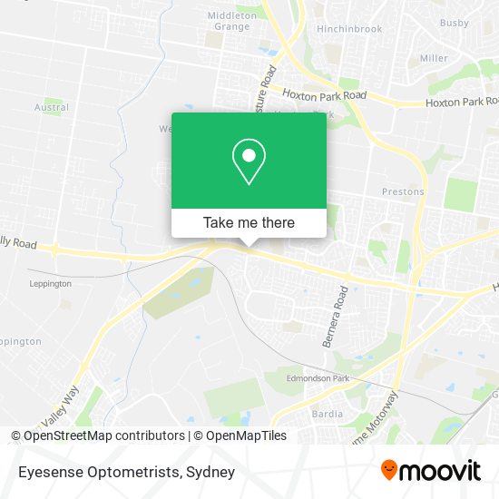 Eyesense Optometrists map