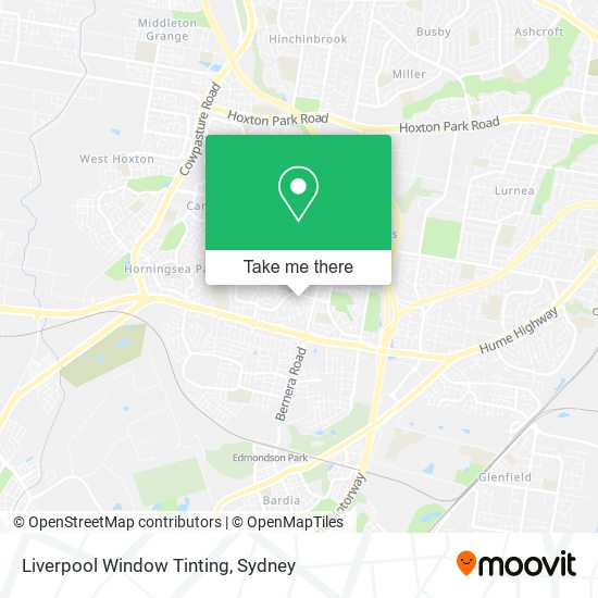 Liverpool Window Tinting map