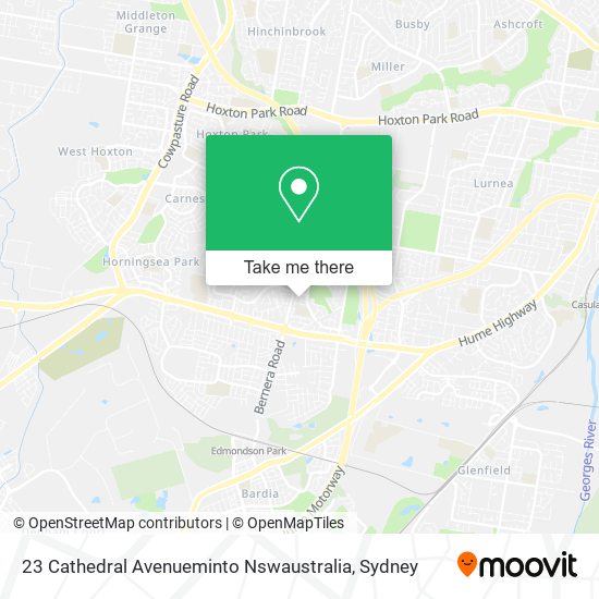 23 Cathedral Avenueminto Nswaustralia map