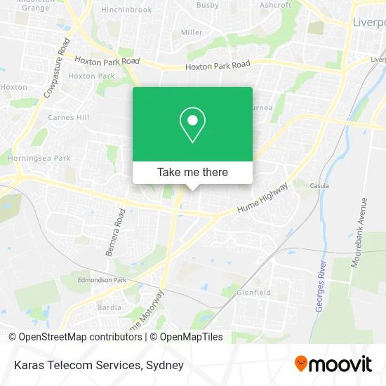 Karas Telecom Services map