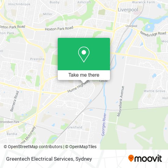 Greentech Electrical Services map