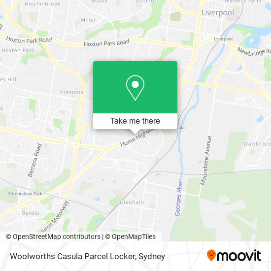 Woolworths Casula Parcel Locker map