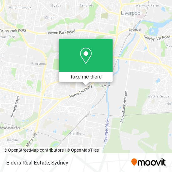 Elders Real Estate map