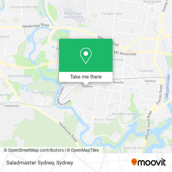 Mapa Saladmaster Sydney