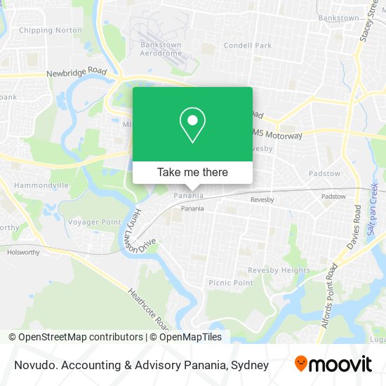 Mapa Novudo. Accounting & Advisory Panania