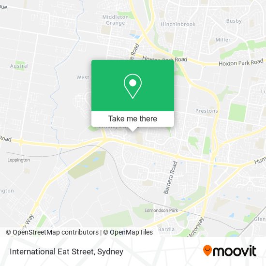 International Eat Street map