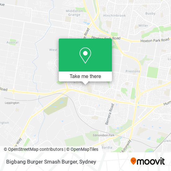 Bigbang Burger Smash Burger map