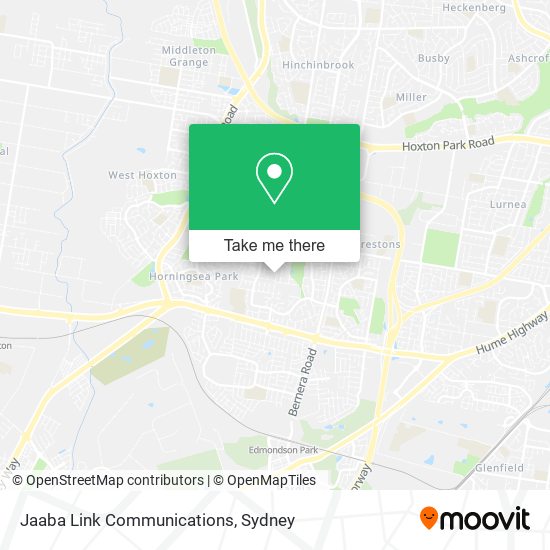 Jaaba Link Communications map