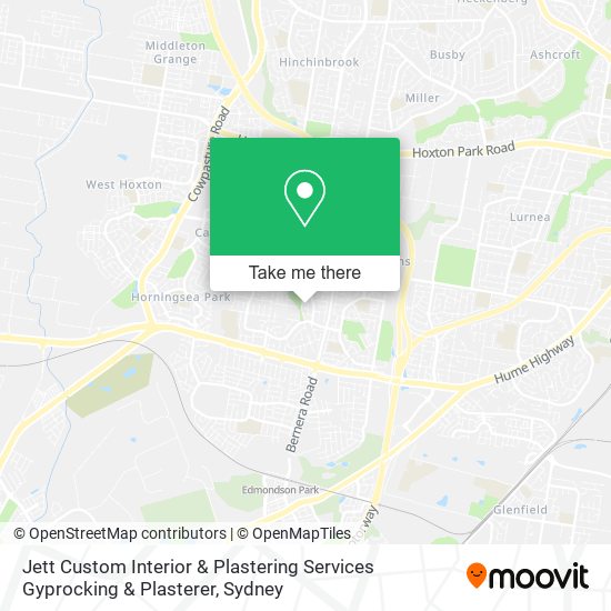 Jett Custom Interior & Plastering Services Gyprocking & Plasterer map
