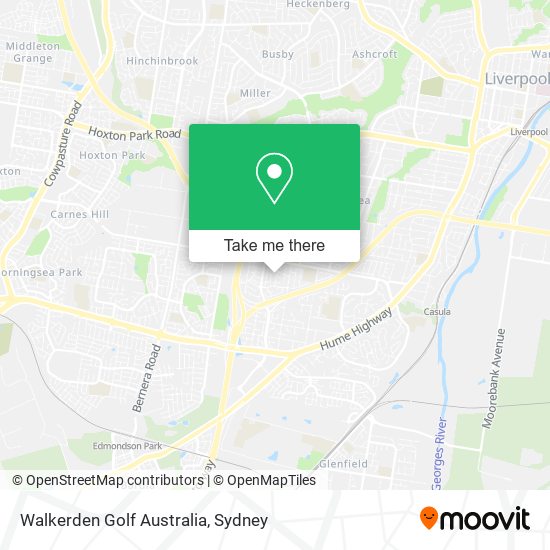 Walkerden Golf Australia map
