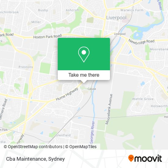 Cba Maintenance map