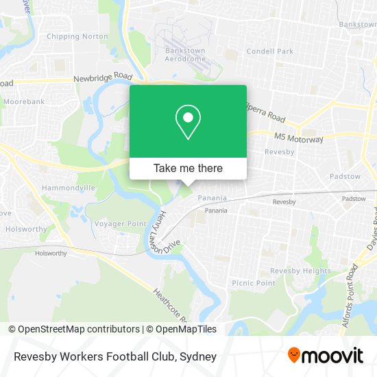 Mapa Revesby Workers Football Club