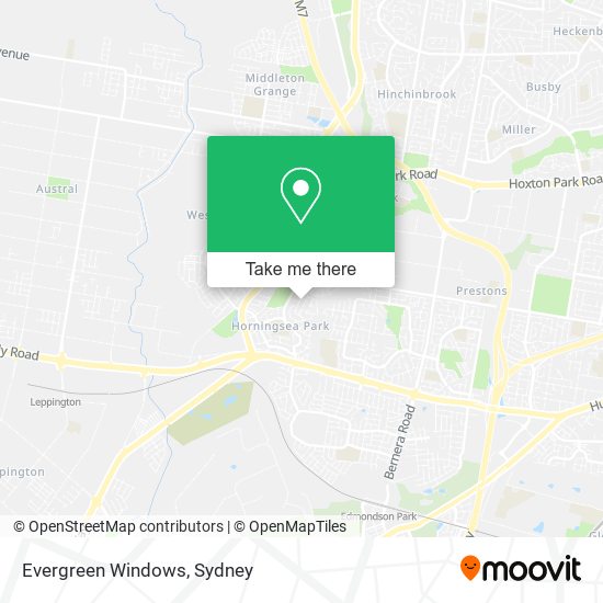 Evergreen Windows map