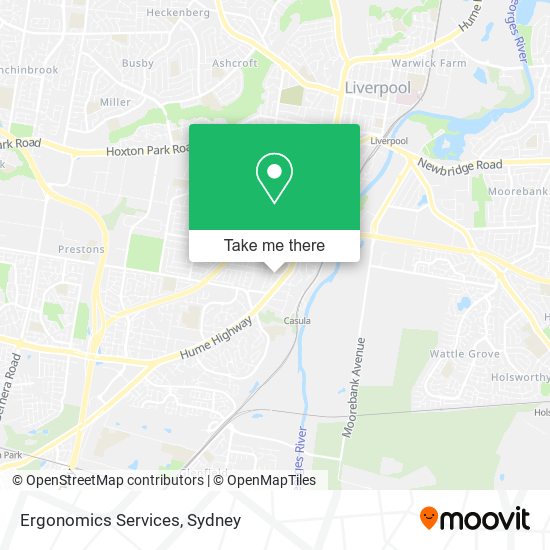 Ergonomics Services map