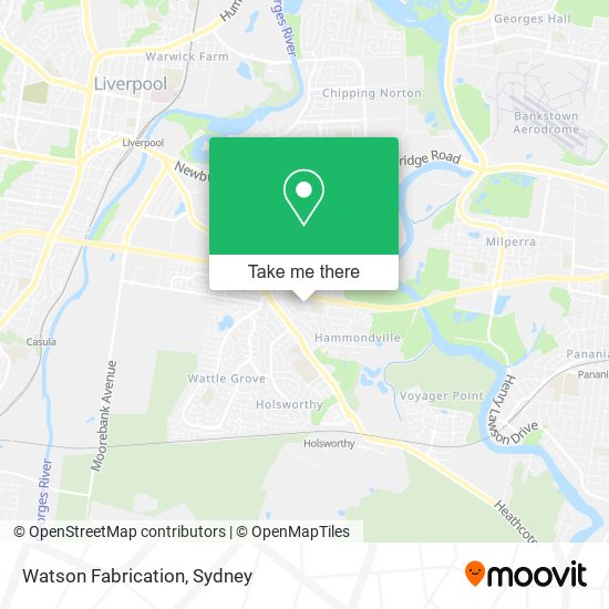 Watson Fabrication map