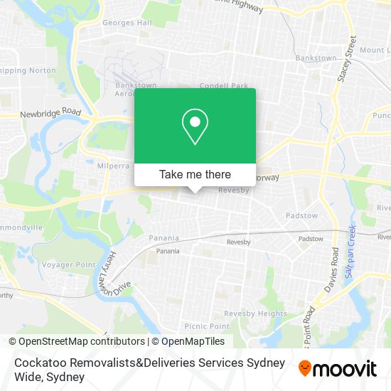 Mapa Cockatoo Removalists&Deliveries Services Sydney Wide