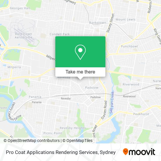 Pro Coat Applications Rendering Services map