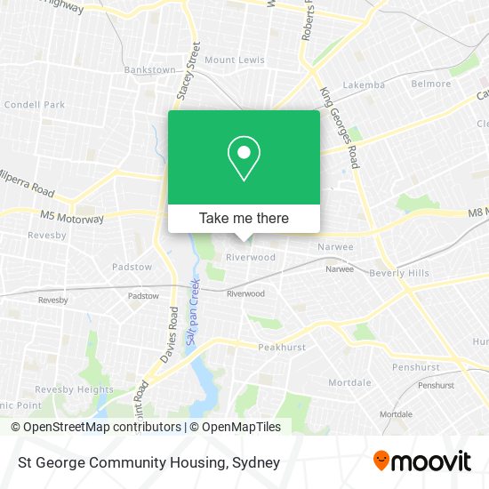 Mapa St George Community Housing