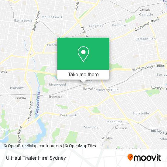 U-Haul Trailer Hire map