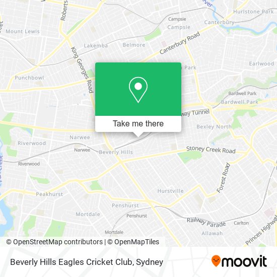 Beverly Hills Eagles Cricket Club map
