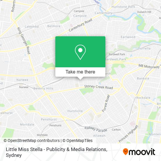 Mapa Little Miss Stella - Publicity & Media Relations