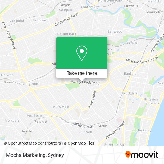 Mocha Marketing map