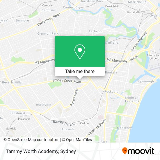 Tammy Worth Academy map