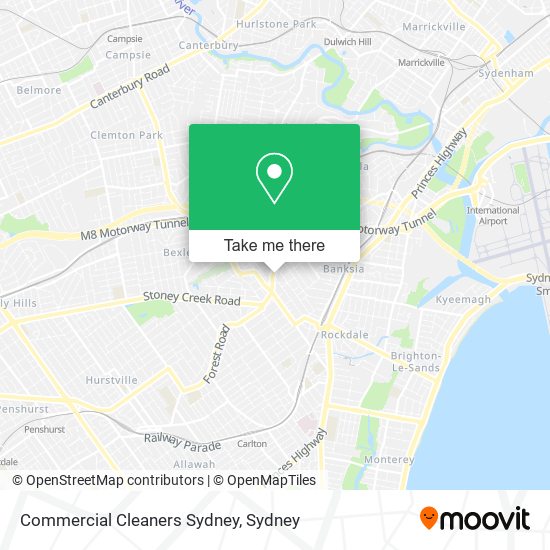 Commercial Cleaners Sydney map
