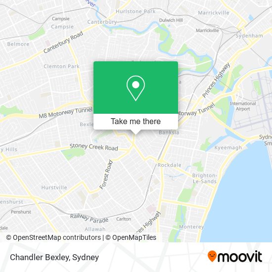 Chandler Bexley map