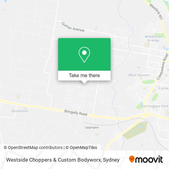 Westside Choppers & Custom Bodyworx map