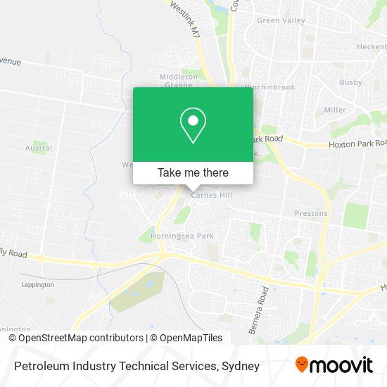 Petroleum Industry Technical Services map