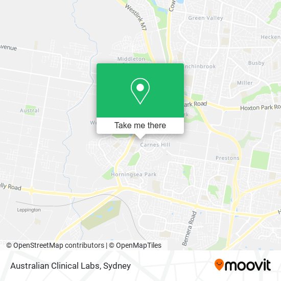 Australian Clinical Labs map