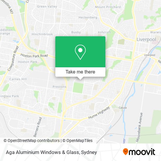 Aga Aluminium Windows & Glass map
