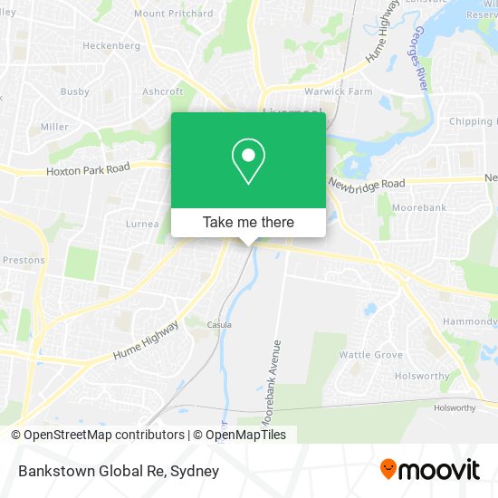 Bankstown Global Re map