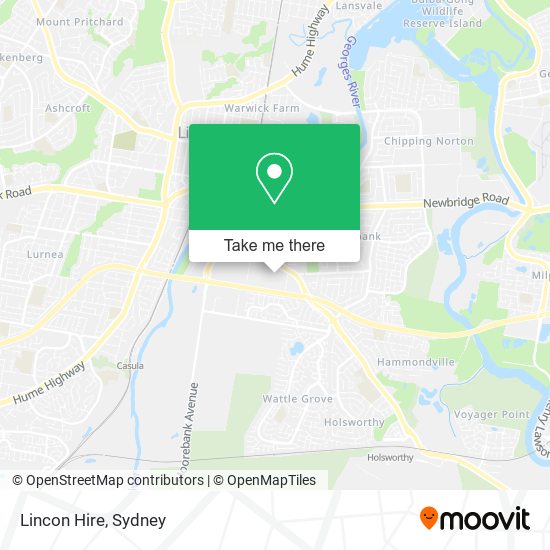 Lincon Hire map