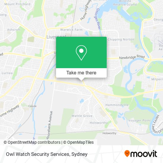 Mapa Owl Watch Security Services