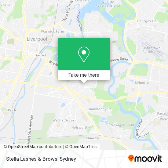 Stella Lashes & Brows map