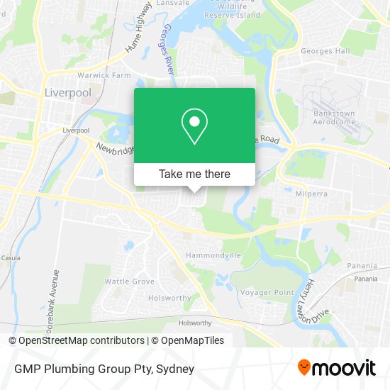 GMP Plumbing Group Pty map